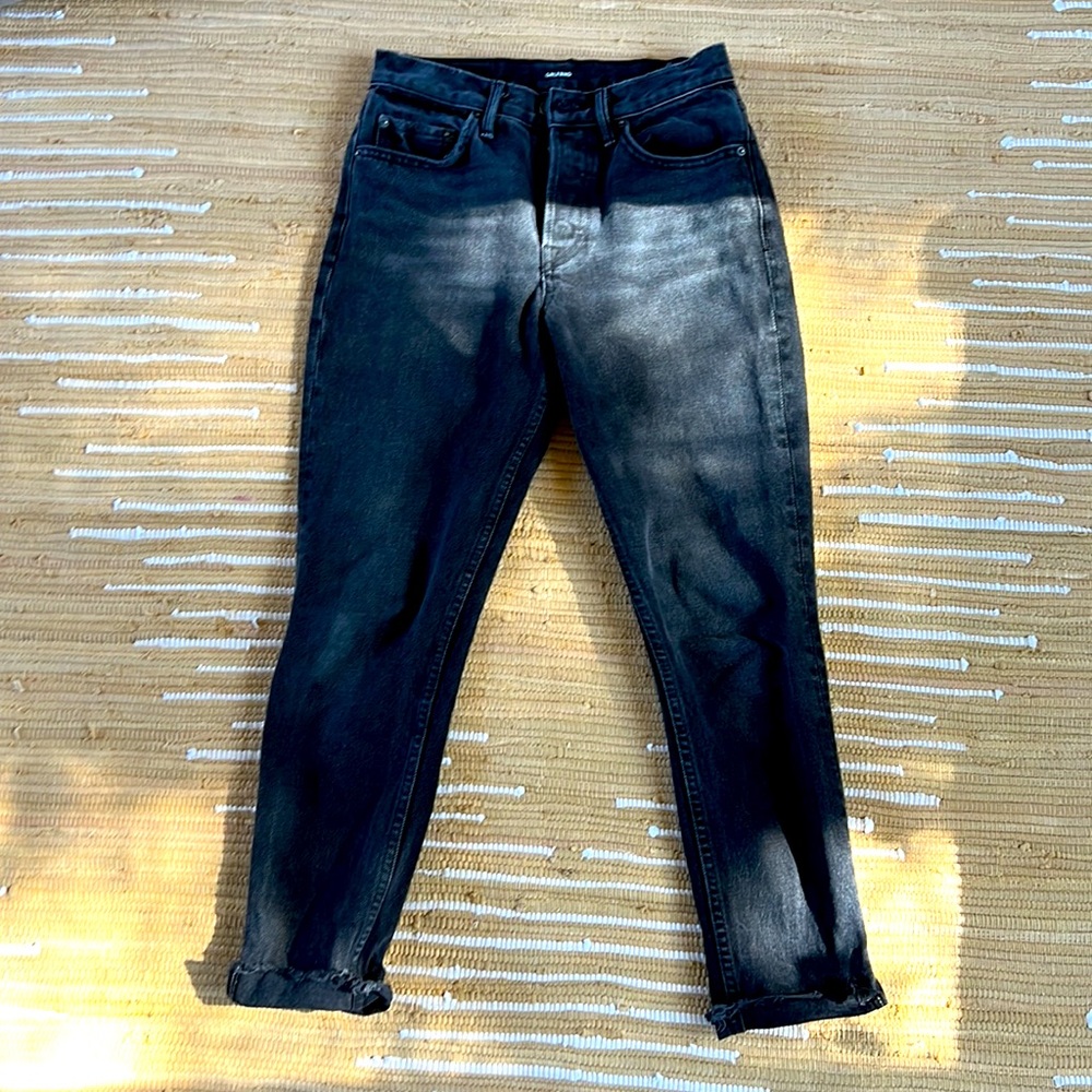 Girlfriend Karolina Jeans in Black Heart